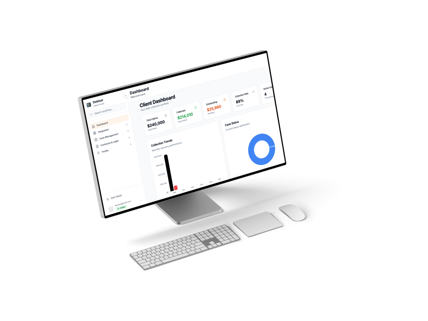 DEBISOL BRIDGE real-time monitoring dashboard interface